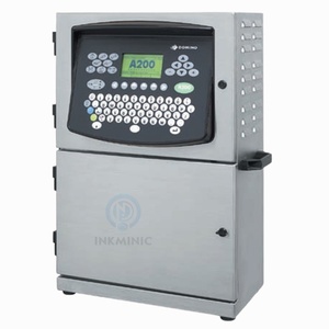 เครื่องพิมพ์อิงค์เจ็ทแบบต่อเนื่อง Domino A200 A200+ ราคาพิเศษ สำหรับพิมพ์ขวดอาหาร สายเคเบิล ท่อ วันที่ผลิต วันหมดอายุ บาร์โค้ด - Product Image 1