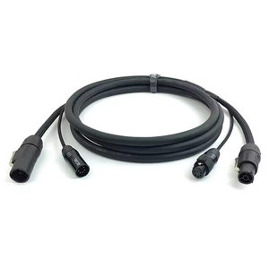 Câble <span class=keywords><strong>Combo</strong></span> Alimentation et Signal <span class=keywords><strong>XLR</strong></span> 5 Broches 4K en Cuivre Sans Oxygène avec Connecteur d'Alimentation Verrouillable - Robuste pour Éclairage Scénique et Audio - Product Image 3