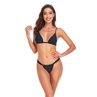 RUIYI 2024 Nouveau Maillot de Bain Uni Personnalisé Maillot de Bain Femme Deux Pièces Micro String Bikini