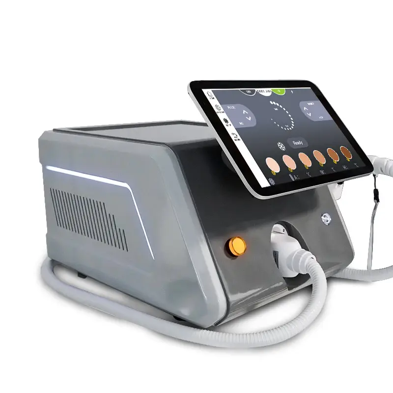 Tragbare Diodenlaser-Haaren tfernung 1064nm 808nm 755 schmerzlose Haaren tfernungs maschine