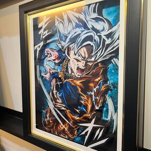 Lampe en papier <span class=keywords><strong>3D</strong></span> stéréo <span class=keywords><strong>Dragon</strong></span> <span class=keywords><strong>Ball</strong></span> Sun Wukong Saiyan avec impression offset Couleur et taille personnalisables pour la fête des mères - Product Image 2