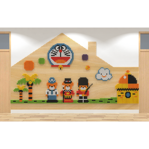 Mur de jeu créatif et imaginatif pour le jeu de rôle, stimulant l'expression, les compétences sociales, les environnements de jeu à la maison et en maternelle, mur STEM - Product Image 2