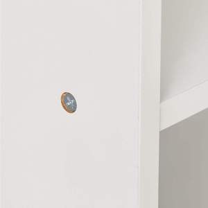 Lưu Trữ Tổ Chức Tùy Chỉnh Trắng Lưu Trữ Tổ Chức Với Giỏ Dệt Cho Phòng Khách Hiển Thị - Product Image 4