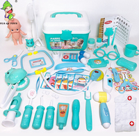 Medico Kit 48Pcs Pretend Gioca Kit Medico Giocattoli Stetoscopio Medico Kit Immaginazione Gioco per I Bambini di 3 Anni
