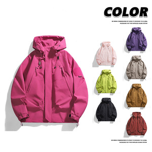 <span class=keywords><strong>Veste</strong></span> à capuche coupe-vent unisexe style américain pour couple, collection Printemps/Automne 2026 - Product Image 1