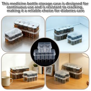 Boîte en plastique pour 10 flacons de 10 ml, emballage en plastique haute capacité, boîte en plastique anti-écrasement pour poudre de peptide - Product Image 4