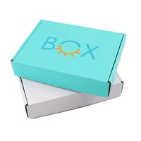 Nouvel arrivage de maquillage rose pour cils pliants en carton ondulé avec logo d'expédition personnalisé pour emballage de cosmétiques pour crème pour les yeux