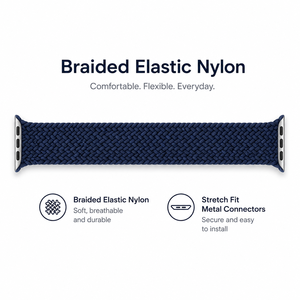 Bracelet de montre en nylon tressé Solo Loop, sangle élastique extensible pour <span class=keywords><strong>Apple</strong></span> <span class=keywords><strong>Watch</strong></span> 38 40 41 42 44 45 46 49 mm Série <span class=keywords><strong>3</strong></span> 4 5 6 7 8 9 SE Ultra - Product Image 2