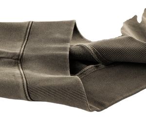 Sudadera de cuello redondo de algodón 100% de peso pesado de lavado Vintage personalizada para hombres diseño bordado Otoño de gran tamaño - Product Image 2