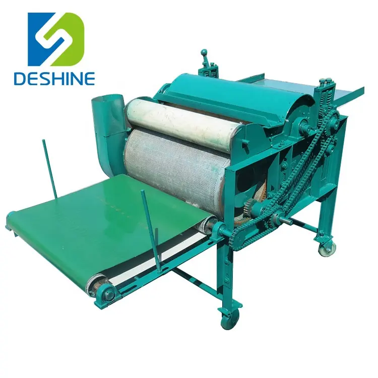 Коммерческий примеси удалить текстильные отходы резки машина по переработке женские темно-синие текстильные открытие и измельчения материала