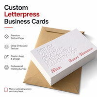 Cartes de visite haut de gamme à texture gaufrée, cartes de visite personnalisées en papier gaufré pour entreprise