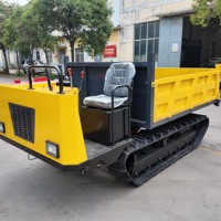 3 Ton Elektrische Rupsbandtransporter Rubber Crawler Carrier Mini Track Dumper voor Landbouw, Berg, Boomgaard, Bouwtransport