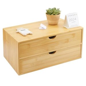 Factory Custom Modern Two Tier Wooden <b>Drawer</b> <b>Storage</b> Cabinet OEM ODM Bespoke Freestanding Household Sundry Organizer - Product Image 4