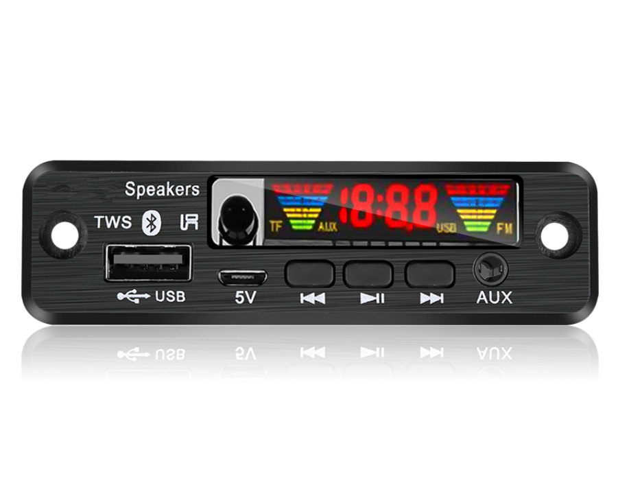 Плата MP3 декодера 5 В, беспроводной аудио модуль 5,0, цветной экран, поддержка APE USB TF FM радио, автомобильные аксессуары