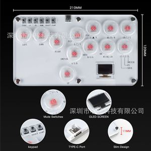 Hitbox Arcade Fighting Game Keyboard, PC/PS3/PS4/<b>Switch</b> Compatible, RGB Backlit with Multiple Lighting Effects L730 - Product Image 4