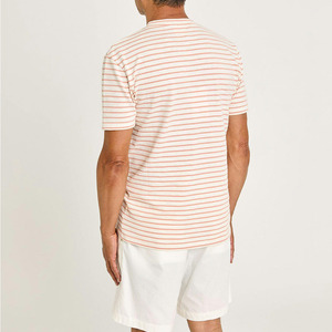 T-shirt en maille à manches courtes et col rond pour <span class=keywords><strong>homme</strong></span>, coupe ajustée classique - Mélange de coton doux, séchage rapide et respirant, vêtement décontracté - Product Image 5