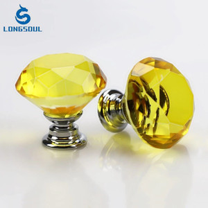 Cristal Decorativo Transparente Móveis Gaveta Porta Do Armário Vidro Diamante Botões - Product Image 4