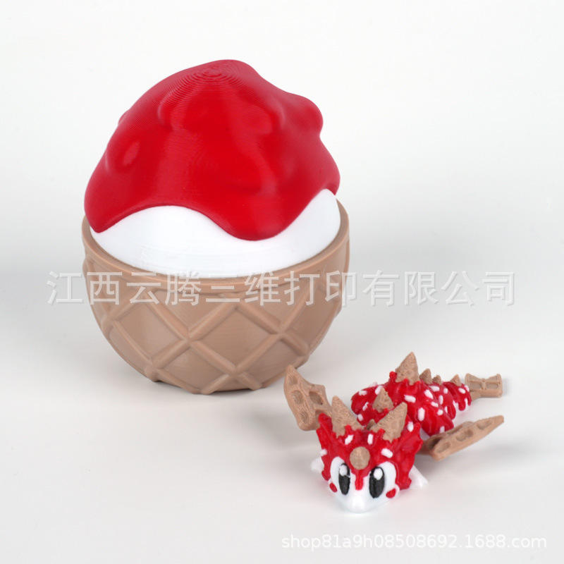 Combo de helado rojo