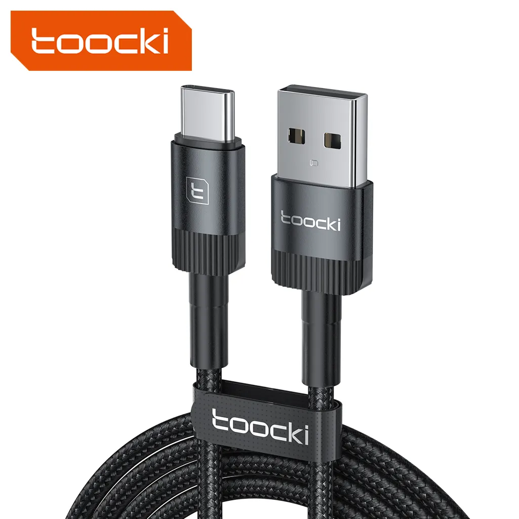 Toocki USB C Datenkabel Draht rolle 4-adriges USB Typ C Kabel 3A Schnell ladekabel USB Tipo C Für Samsung Phone