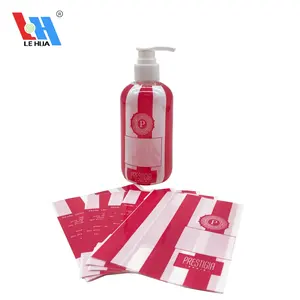 Custom PVC packaging shrink sleeve film Waterproof Packaging Heat Shrink Label For Hand washing bottle