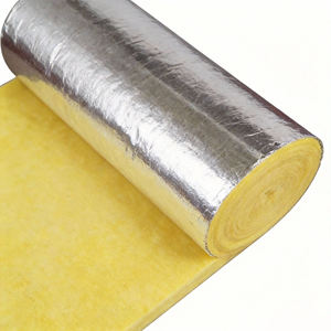 Couverture en laine de verre avec feuille d'aluminium, épaisseur 50 mm, isolation thermique pour applications cryogéniques et congélateurs - Product Image 1