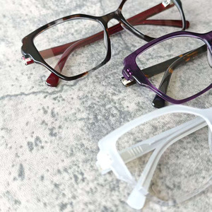 Monturas de Gafas Transparentes de Acetato, Montura Completa, Forma de Ojo de Gato, para Uso Diario en Adultos - Product Image 4