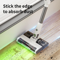 Aspirateur sans fil pliable avec aspiration intégrée, brosse rotative, filtre HEPA, pour tapis et sols, grande aspiration, aspirateur à main