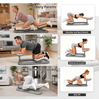 Fleihome Nouveau Reformer Portable Antidérapant en ABS Réglable pour Musculation, Entraînement de la Force du Core, Étirements Lombaires et Dorsaux