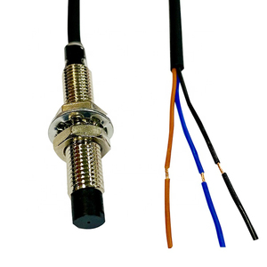 3 선 4MM NPN 내장형 원통형 유도 근접 센서 스위치 DC12-24V 레이저 절단기 용 금속 센서 - Product Image 4