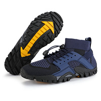 Chaussures de randonnée sportives pour hommes, chaussures de marche en plein air, chaussures de combat à cheville moyenne, imperméables, respirantes, bottes de randonnée tactiques, quatre saisons, caoutchouc