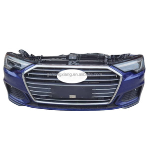 Kit de carrocería <span class=keywords><strong>Audi</strong></span> A6L de alta calidad C7 rejilla envolvente C8 parachoques delantero luz antiniebla recortes tanque montaje de cabeza de ventilador electrónico nuevo usado - Product Image 1