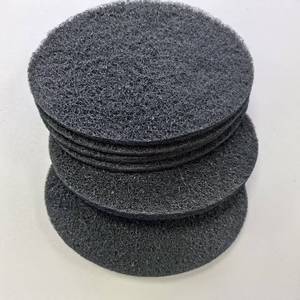 Filtre en coton pour poubelle à compost ovale Hm 16,5x12,7cm, charbon actif absorbant les odeurs, noir - Product Image 2