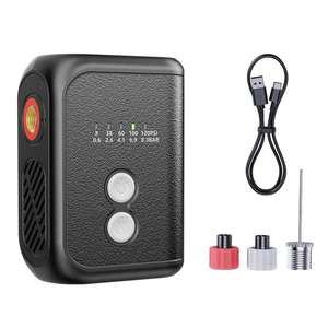 Pompe à vélo électrique miniature Briviga ABS+PC 120 PSI Haute pression Gonfleur d'air portable Mini pompe à vélo pour valves Presta Schrader - Product Image 4