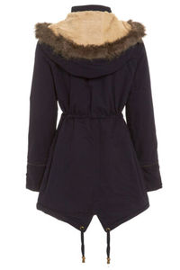 Nouvelle arrivée coton <span class=keywords><strong>kaki</strong></span> <span class=keywords><strong>parka</strong></span> manteau fourrure <span class=keywords><strong>capuche</strong></span> surdimensionnée pour femmes - Product Image 6