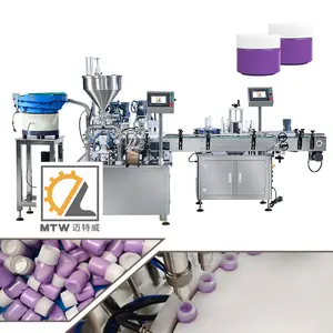 MTW automatic small bottle watercolor paint liquid filling and capping machine