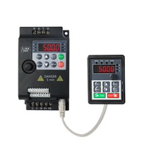 Convertisseur de fréquence intelligent triphasé VFD 0,75 kW 1,5 kW 2,2 kW 5,5 kW avec entrée monophasée RS485
