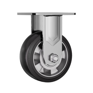 Hochwertige Edelstahl 300kg Industrielle Schwarz Beschichtete Schwenkbare Bremsrollen für Leichte Lasten - Product Image 2