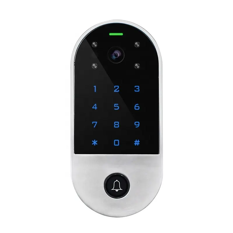 RFID Touch Keypad Camera Access Control Android iOS Mobile Tuya APP 2.4G WiFi Door Video Intercom System