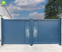 Portail de jardin intelligent, portail électrique en aluminium pour cour, avec modélisation 3D et dimensions personnalisées
