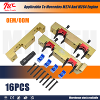 Kit d'outils de calage et de blocage d'arbre à cames MT Golden Steel pour Mercedes Benz M133/M270/M274, incluant des gants et un sac de transport