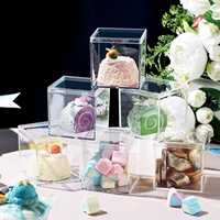 Boîte en plastique acrylique, stockage de cadeaux de jouets de petits bijoux de pilules de bonbons, boîte d'affichage transparente avec couvercle