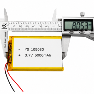 Batería de Polímero de Litio 105080 de 5000 mAh y 3.7 V, Batería Lipo OEM y ODM, Batería de Polímero Personalizada para Juguetes y Dispositivos Electrónicos - Product Image 4