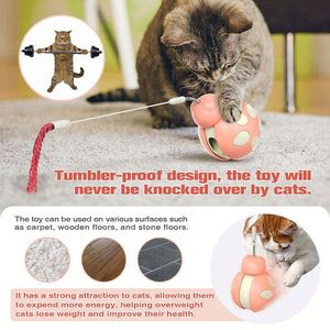 Distributeur automatique de friandises pour chat avec mécanisme à ressort, jouet interactif pour animaux domestiques, puzzle alimentaire pour usage intérieur, en plastique, motif dessin animé - Product Image 4