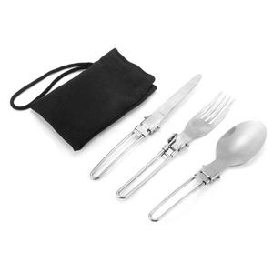 Set di cucchiai e forchette da Picnic da campeggio pieghevoli da esterno EDC utensili da campeggio da viaggio - Product Image 2
