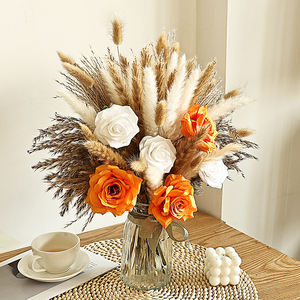 Bouquets et Vases de <span class=keywords><strong>Fleurs</strong></span> Artificielles <span class=keywords><strong>Séchées</strong></span> Personnalisés en Gros pour Décorations de Bouquets de Mariée de Noël et de Saint-Valentin - Product Image 1