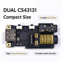 Décodeur audio portable de taille compacte, rapport qualité-prix exceptionnel, double CS43131, mini DAC USB PCM768/DSD256 OEM&ODM