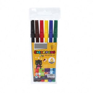 Ensemble de marqueurs pour enfants personnalisés, non toxiques, lavables, stylos à eau pour dessin, pointe en fibre colorée - Product Image 1