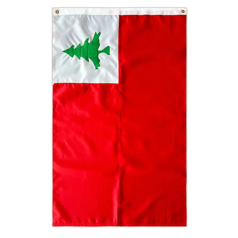 Fabriken individuelle Nationalflaggen 3 × 5 Fuß 90 × 150 cm bestickte Neuengland-Flagge