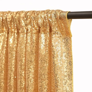 Gouden Pailletten Achtergrond Gordijn Feest Podium 2-delige Set, 2ftx8ft Bruiloft Achtergrondgordijn - Product Image 5