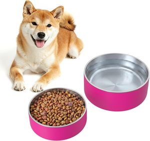 Bol pour chat et chien en acier inoxydable durable, personnalisé, incassable, portable, solide, élégant, design écologique, qualité alimentaire, facile à nettoyer - Product Image 1